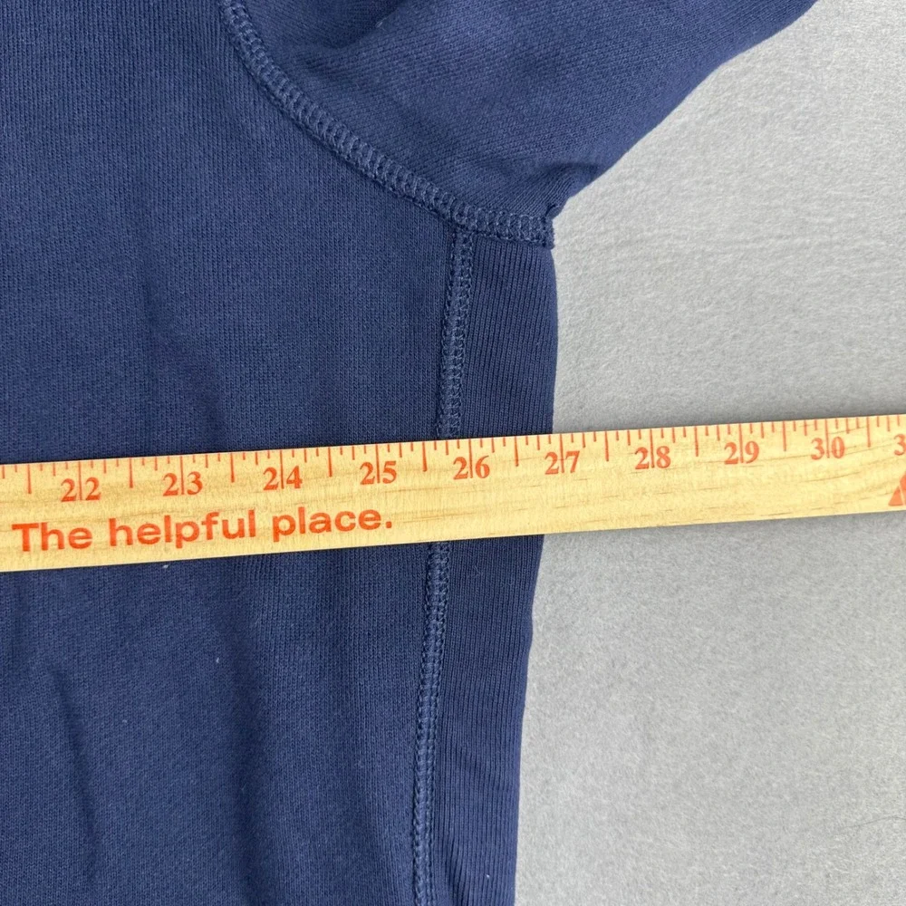 Polo Ralph Lauren Full Zip Fleece Hoodie Mens XXL Navy Blue Yellow Pony Logo